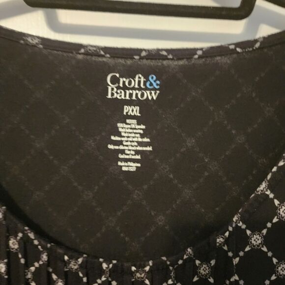 Adorable Black Zig checkered shift dress. Versatile. P XXL. - Picture 3 of 11
